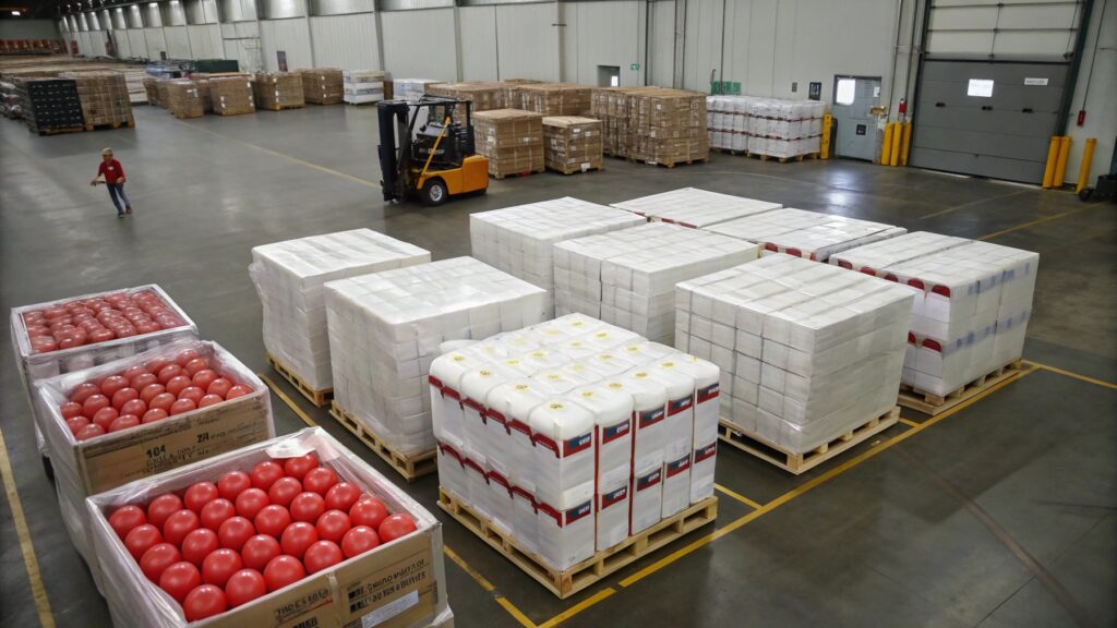 palletized balloon storage