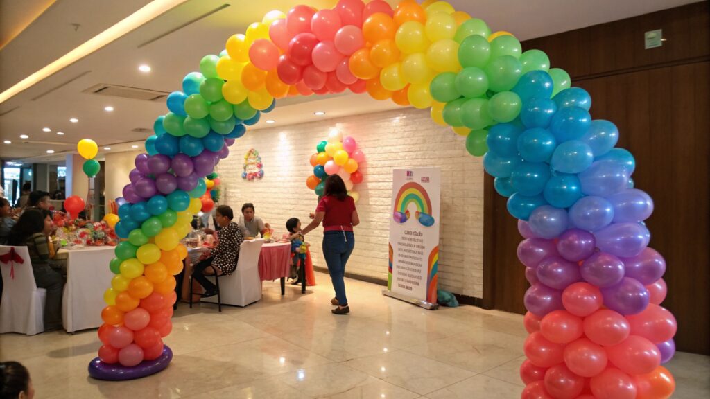 Long-lasting balloon display