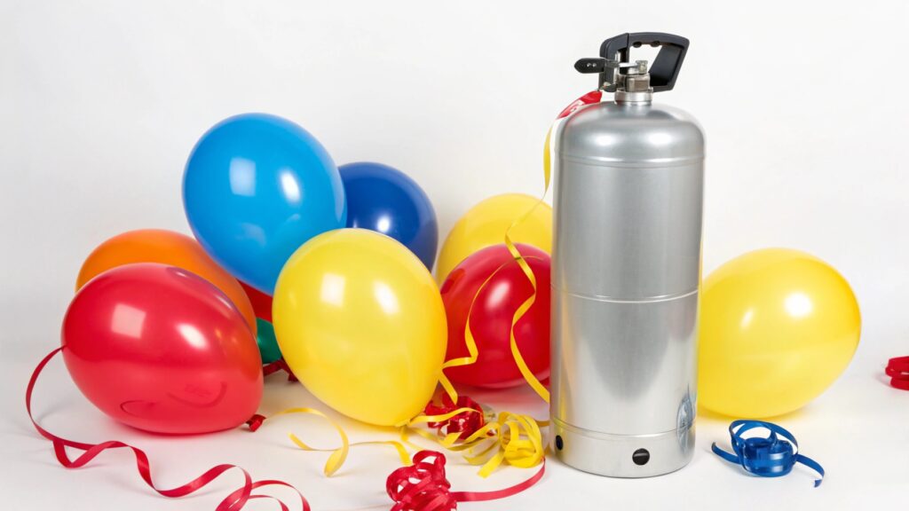 Helium Tank and Balloons