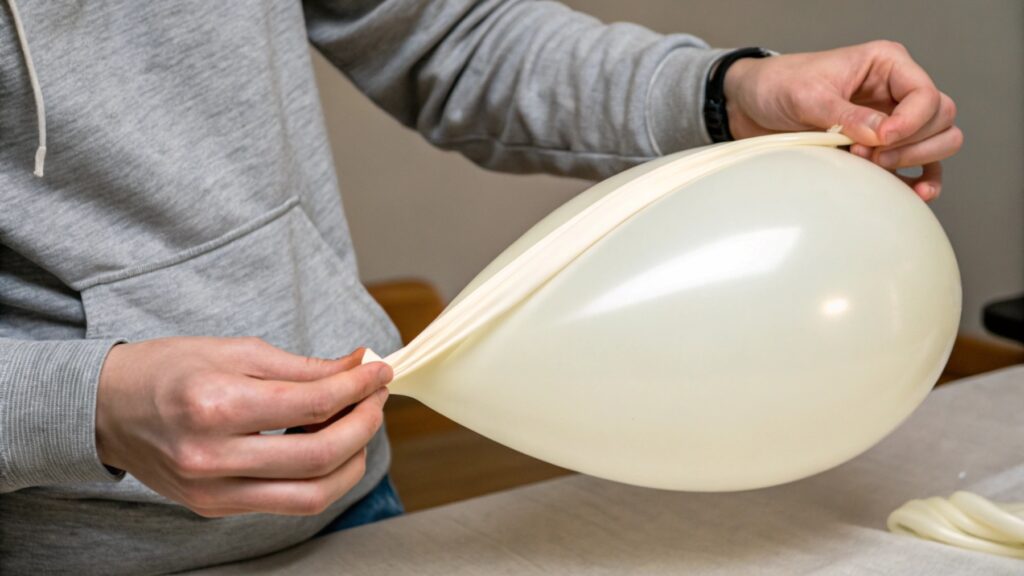 Testing balloon stretch