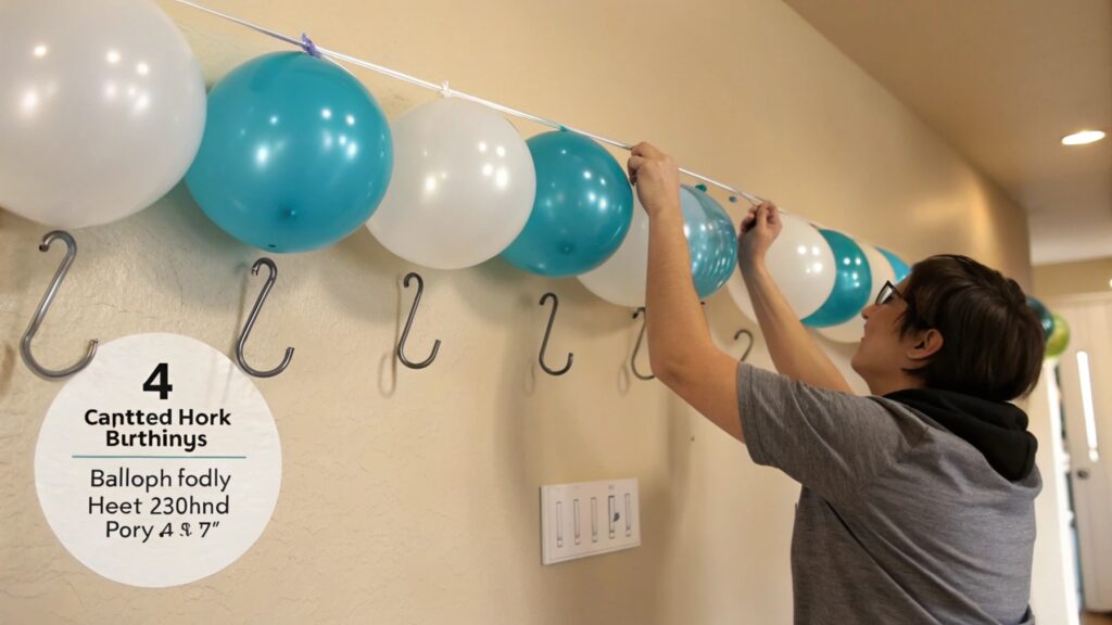 hanging balloon garland