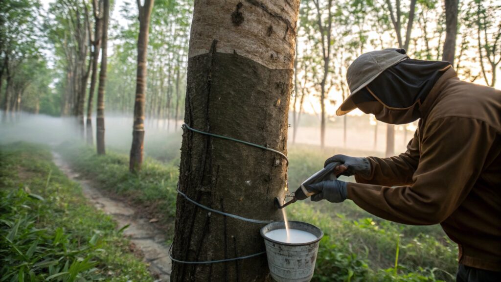 natural rubber harvesting for balloons
