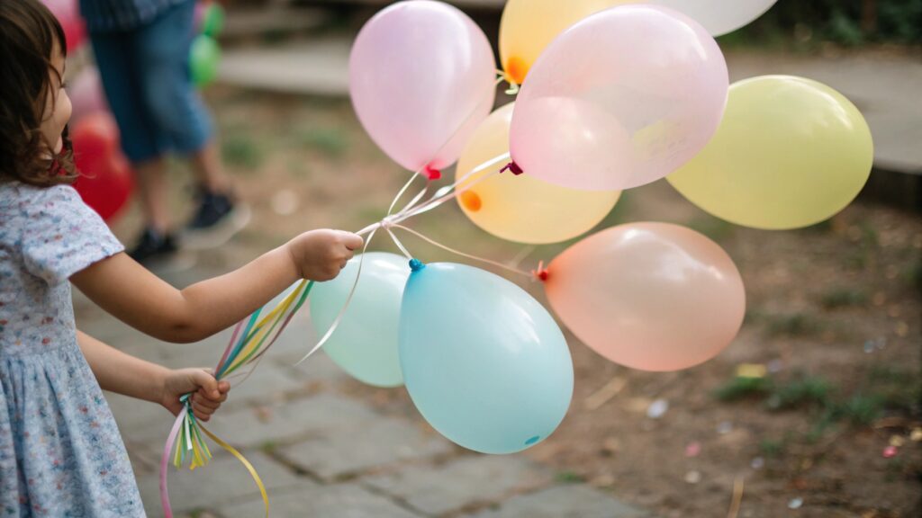 Safe latex balloons for children
