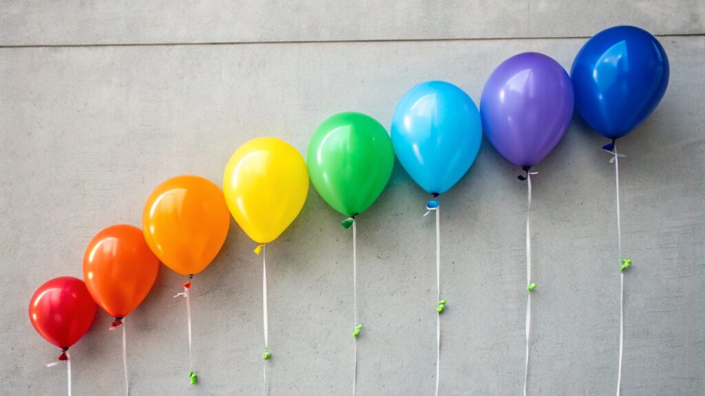 Common latex balloon sizes
