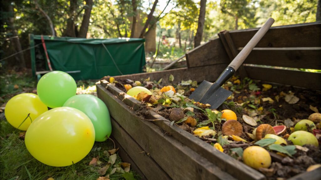 compost latex balloons