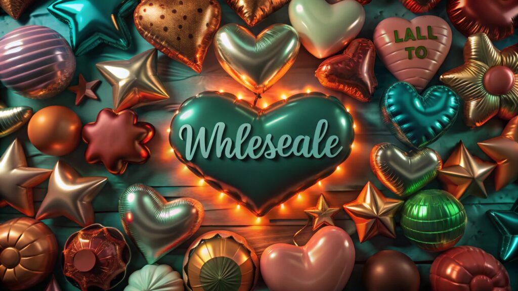 A variety of balloon shapes for wholesale