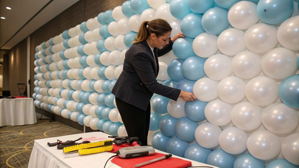 event planners latex balloon decor