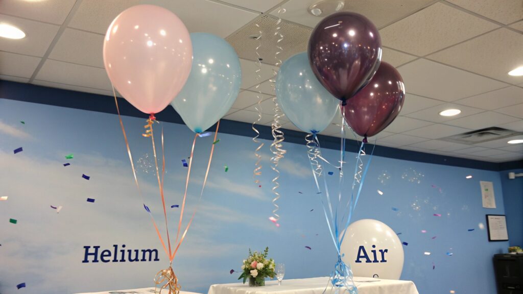 Balloons for helium and air filling