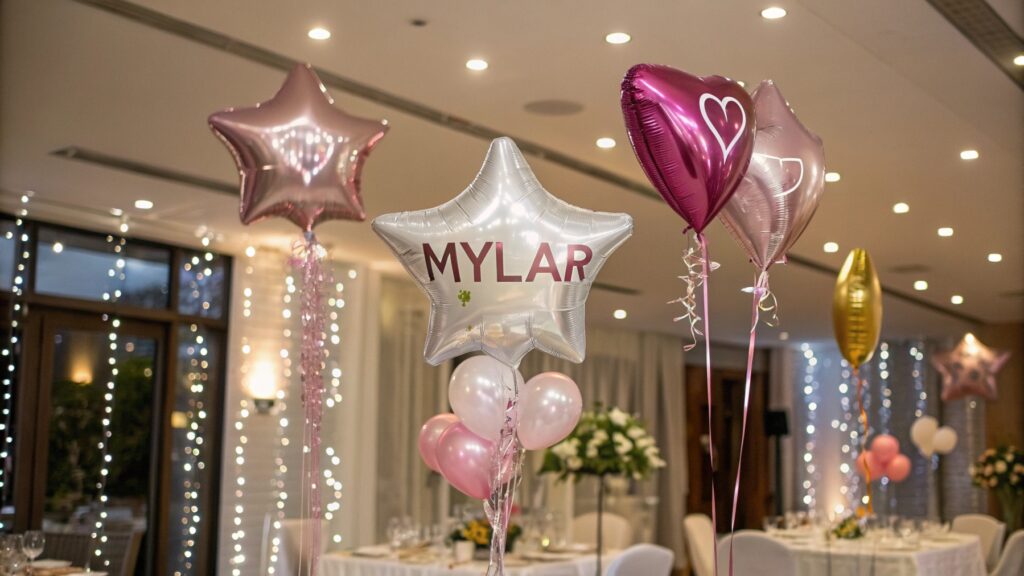 A long-lasting Mylar balloon arrangement for a week-long celebration
