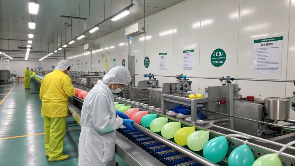 balloon factory production line