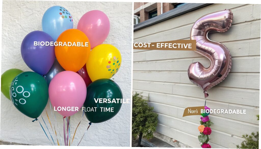 latex vs foil balloons