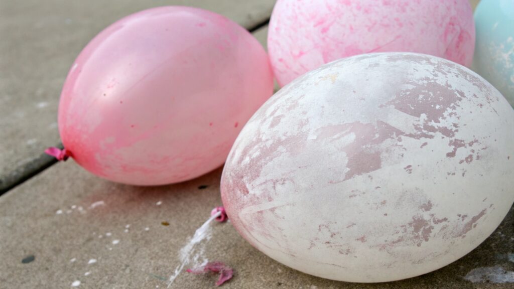 Dull balloons after a day