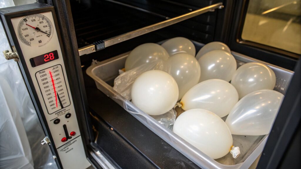 uninflated latex balloons in a [cool dry place](https://aihuaballoon.com/what-are-the-best-practices-for-storing-large-quantities-of-latex-balloons/)[^2]
