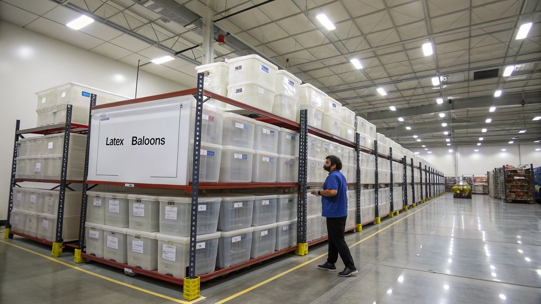 How to store uninflated latex balloons?