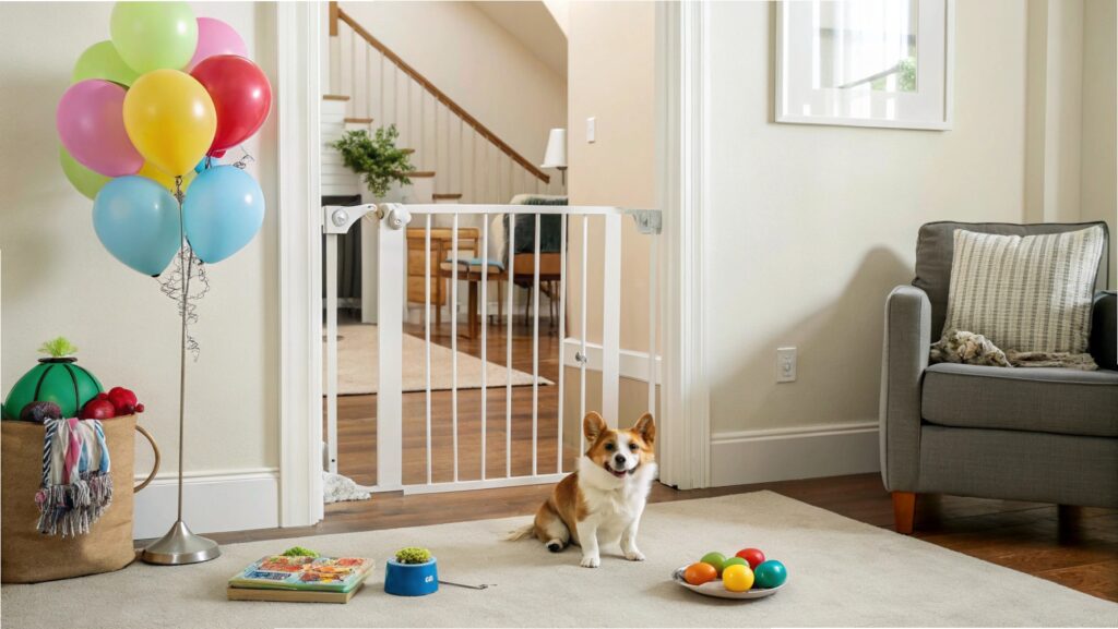 A [pet-proofed room](https://www.quora.com/How-can-I-keep-my-dog-active-indoors-during-winter)[^13] for a pet