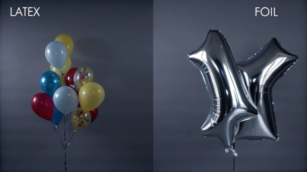 Latex vs Foil Balloons