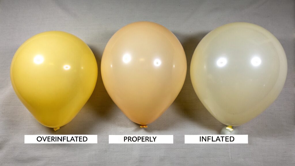 Impact of inflation levels on balloon durability