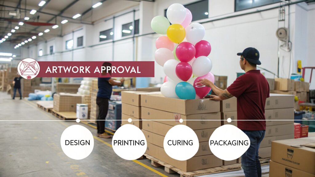 Production time for custom latex balloons