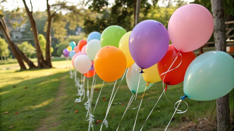 Can latex balloons be used outdoors?