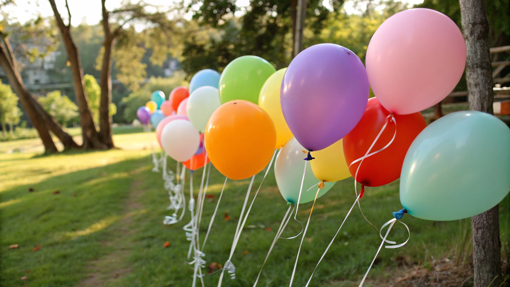 Can latex balloons be used outdoors?