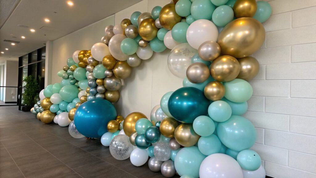 Creative party balloon arrangements