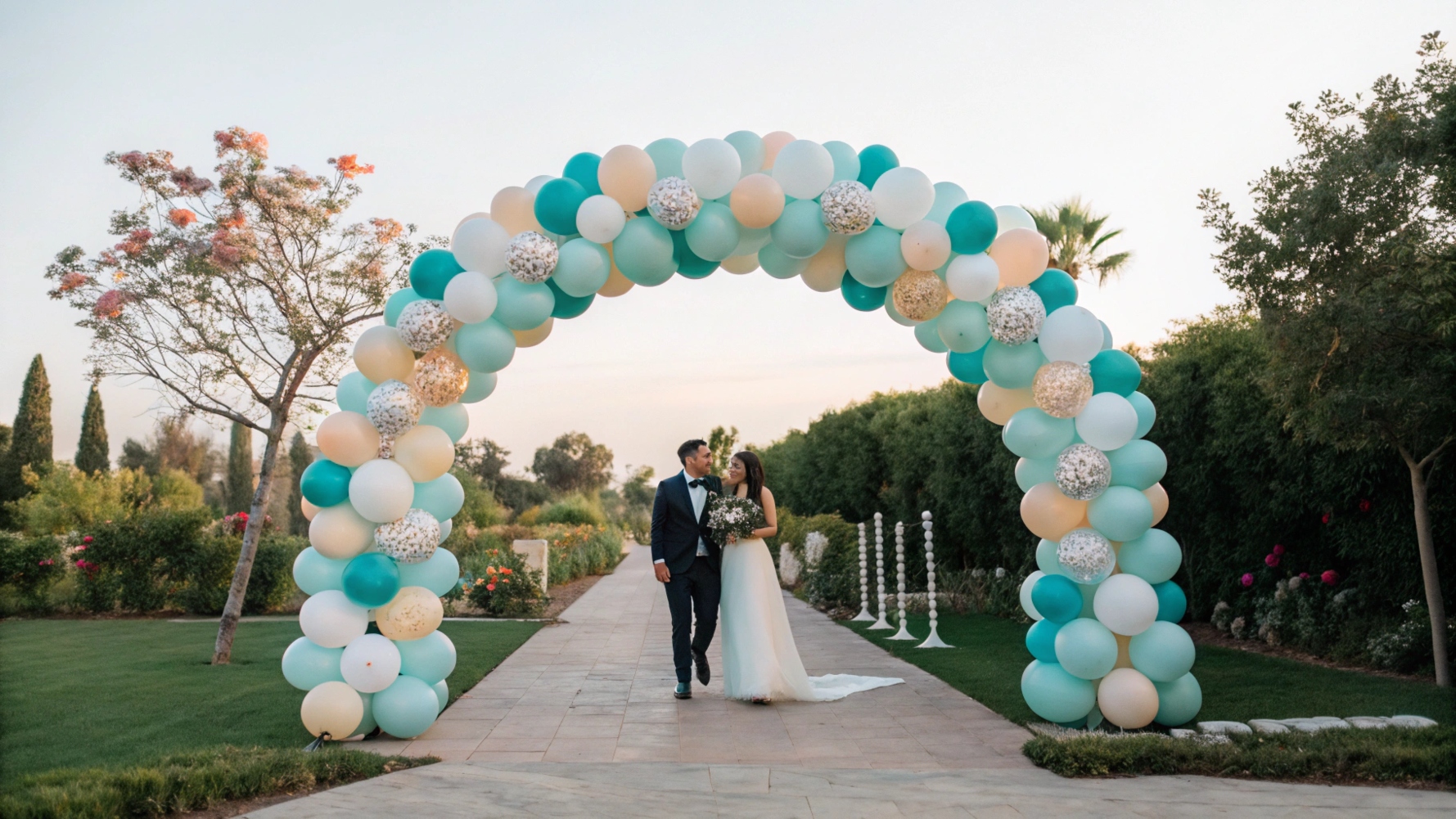 outdoor balloon setup and monitoring concept