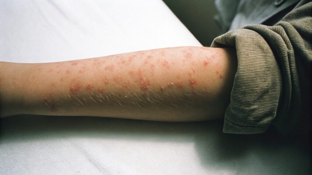Child with mild skin rash