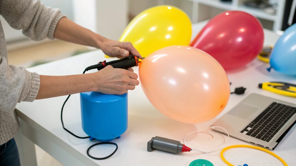 Inflating balloons