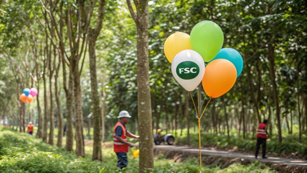 FSC-certified balloons and sustainability