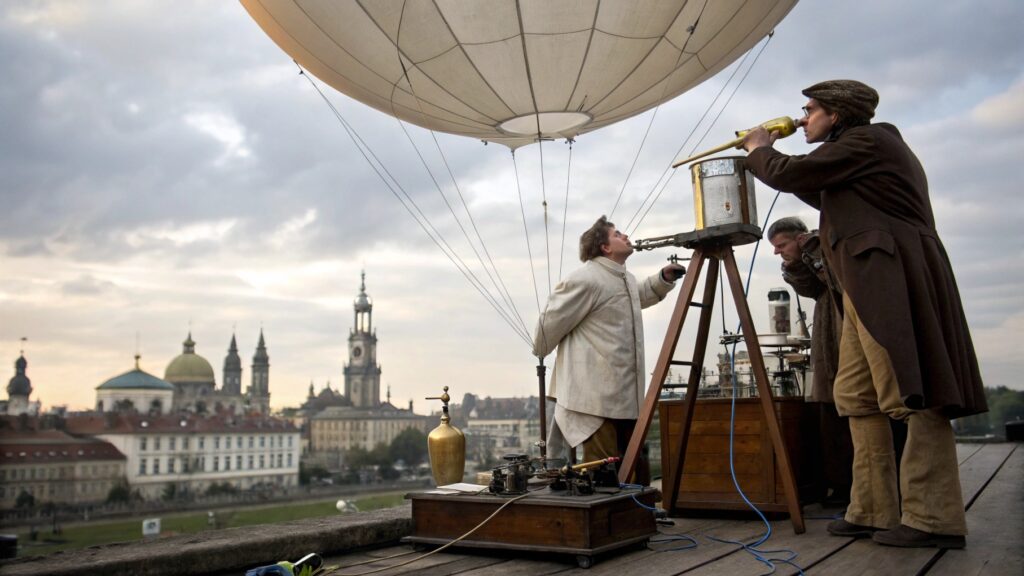 A graphic depicting early balloon experiments