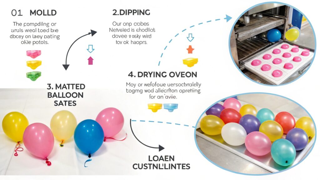 latex balloon production steps