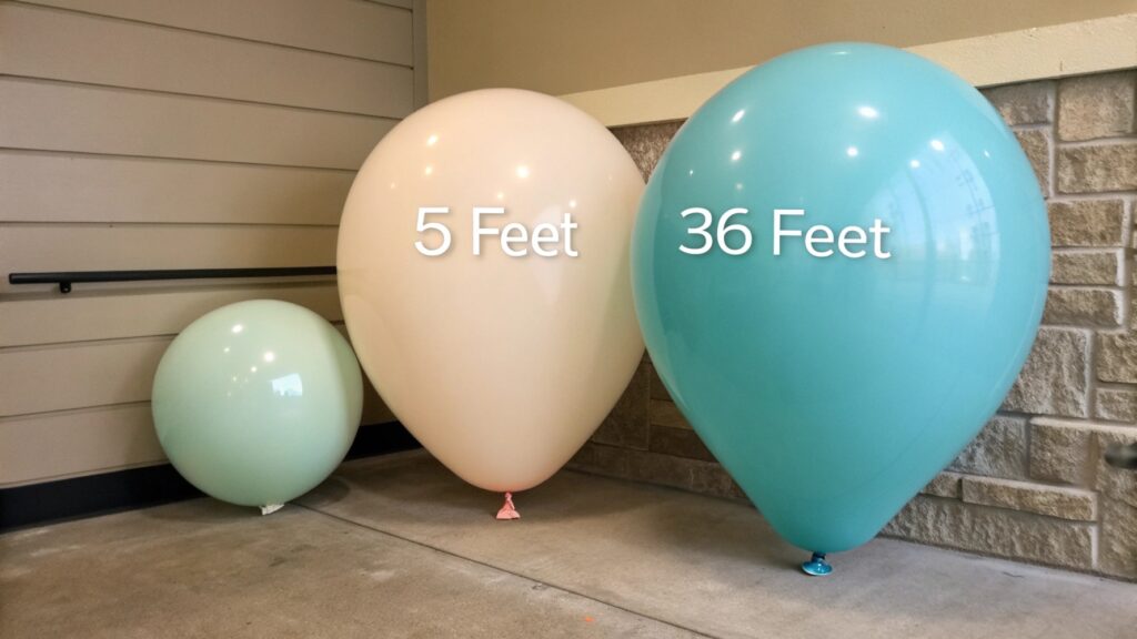 Latex balloon sizes and bulk cost