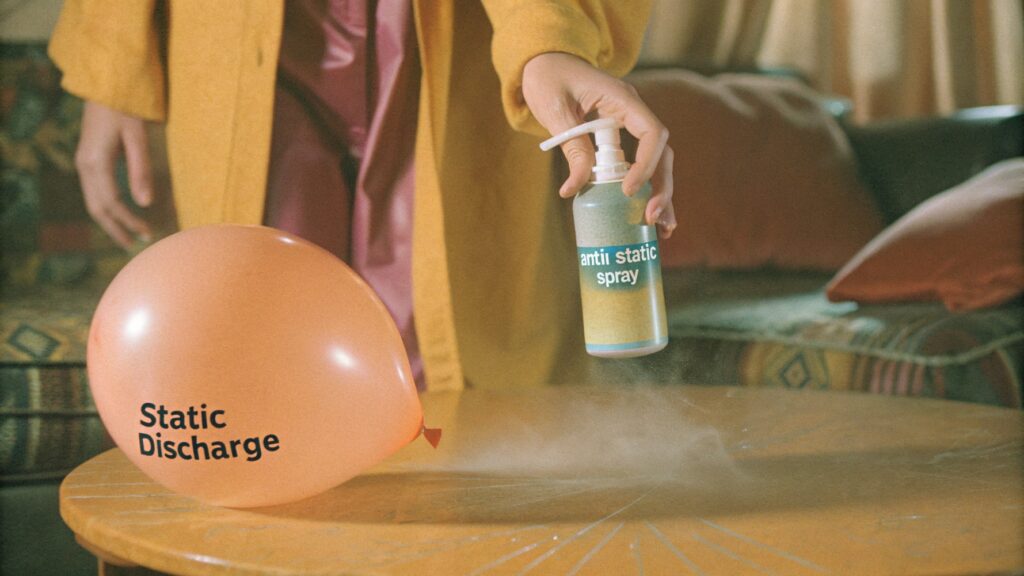 Anti-static spray for balloons