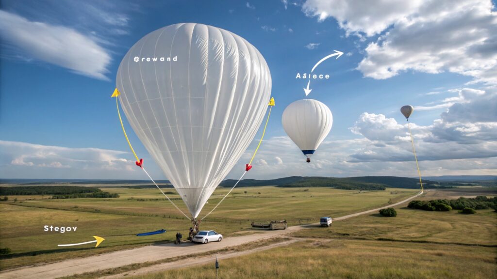 Balloon ascending pressure