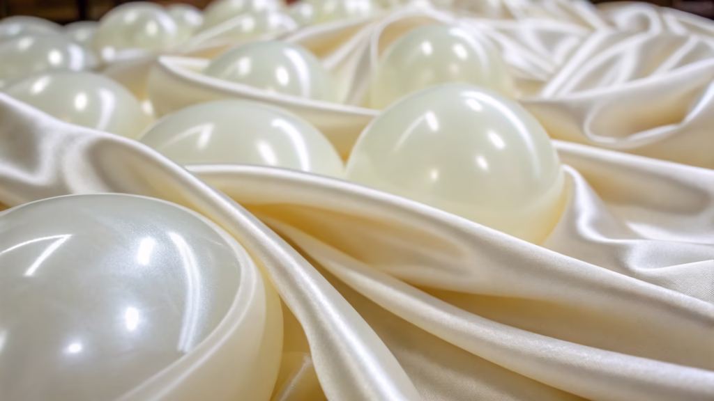 A close-up of a high-quality latex balloon showing its smooth texture