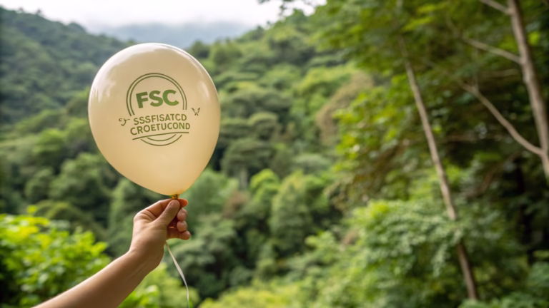 What is the environmental impact of FSC balloons?
