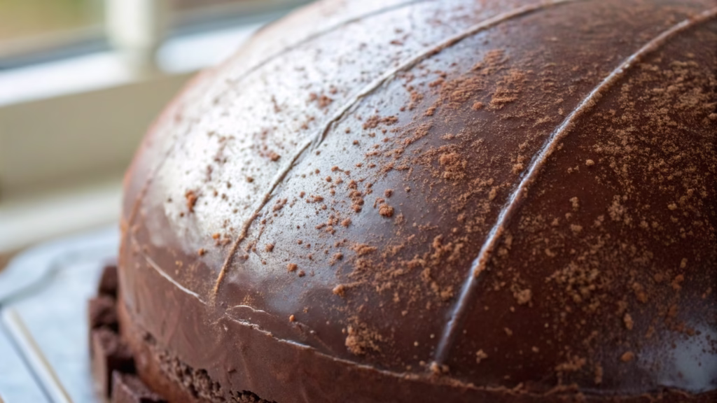 A close-up shot of an oxidized balloon's matte surface