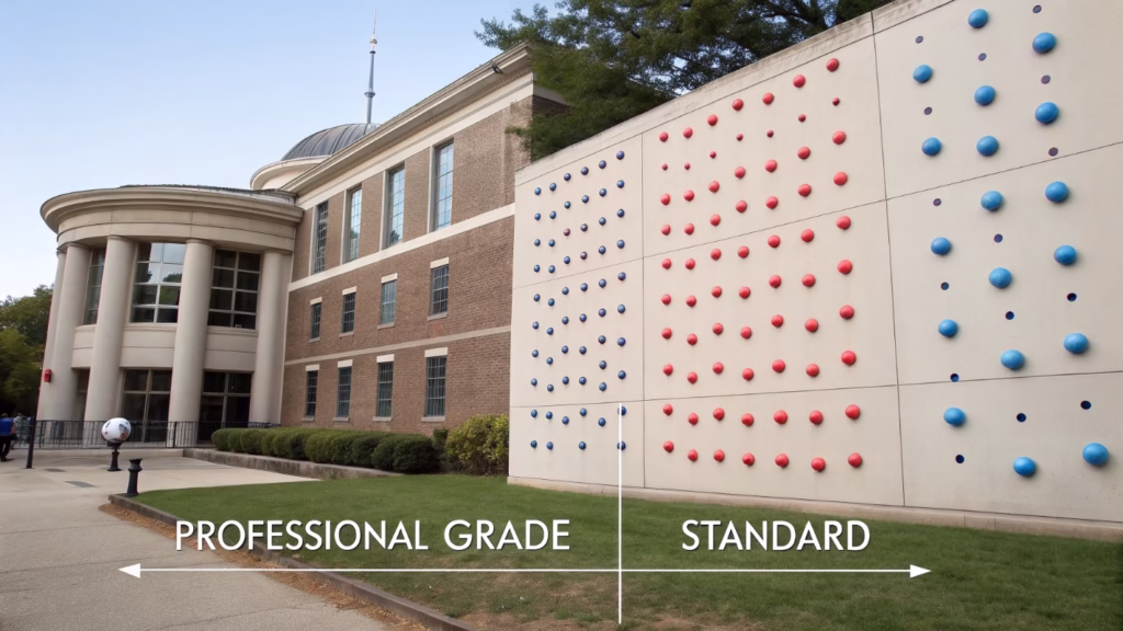 An infographic showing helium atoms escaping slowly from a thick balloon wall vs. quickly from a thin one