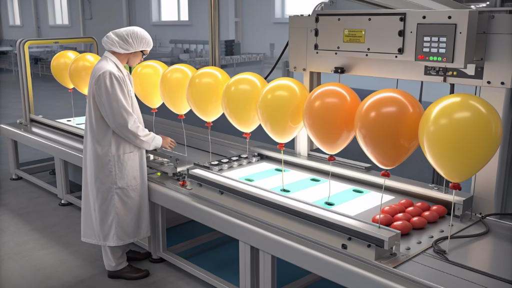 quality control in balloon factory