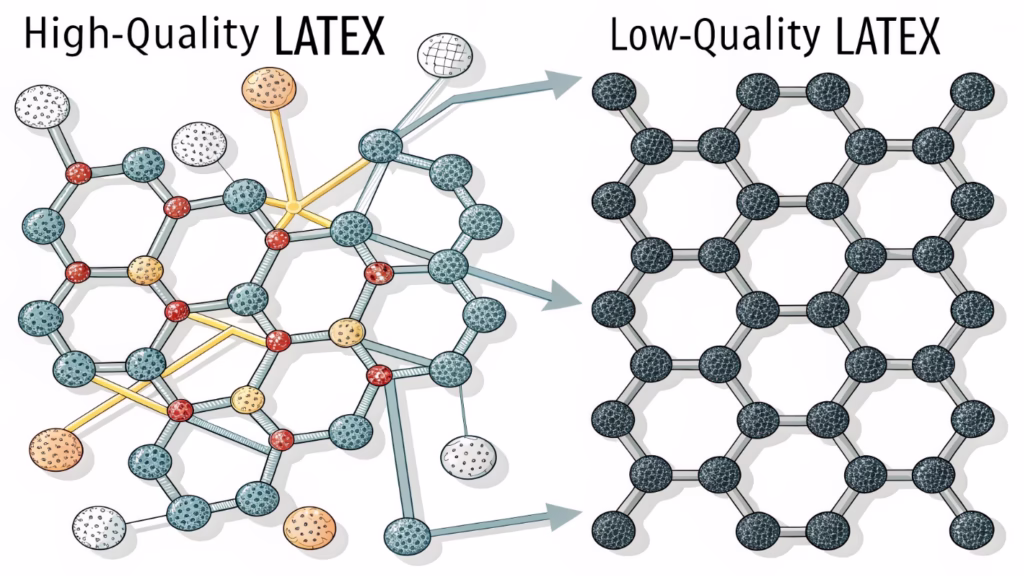 latex chemical structure and elasticity