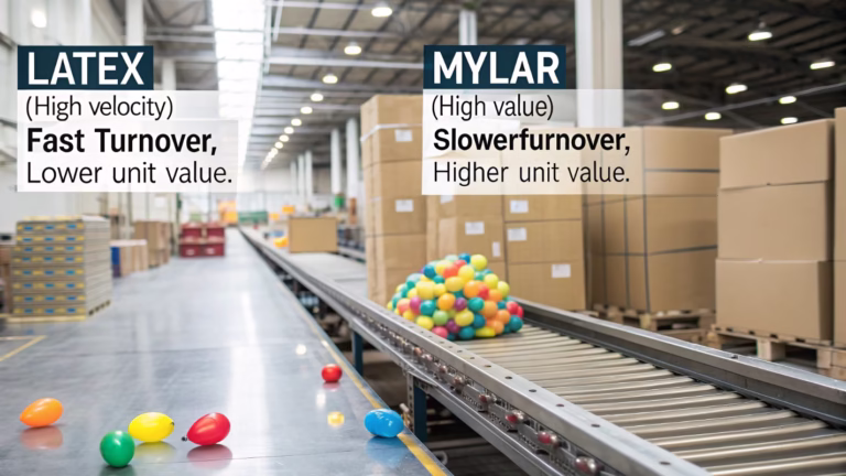Latex vs Mylar Balloons: How Do They Affect Your Inventory Turnover Rate?