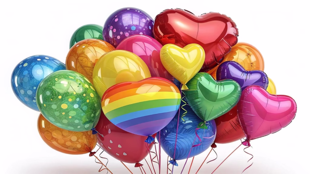 latex balloons assortment