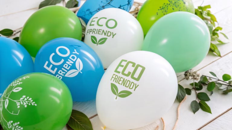 What are the best materials for eco-friendly balloons?