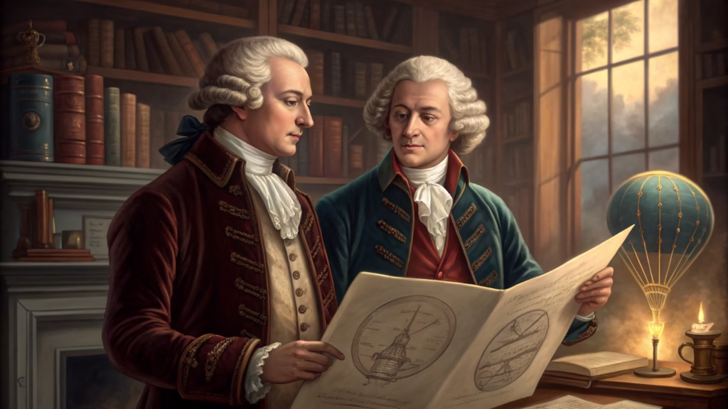 Portrait of Joseph-Michel and Jacques-Étienne Montgolfier