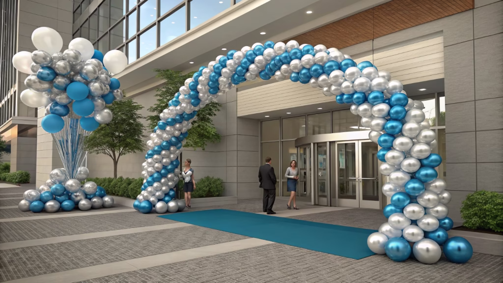 balloon arch with different sizes