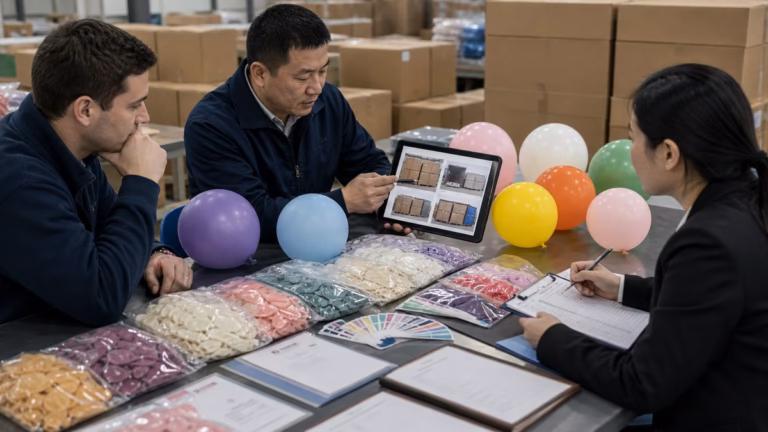 balloon supplier China buyer verification table