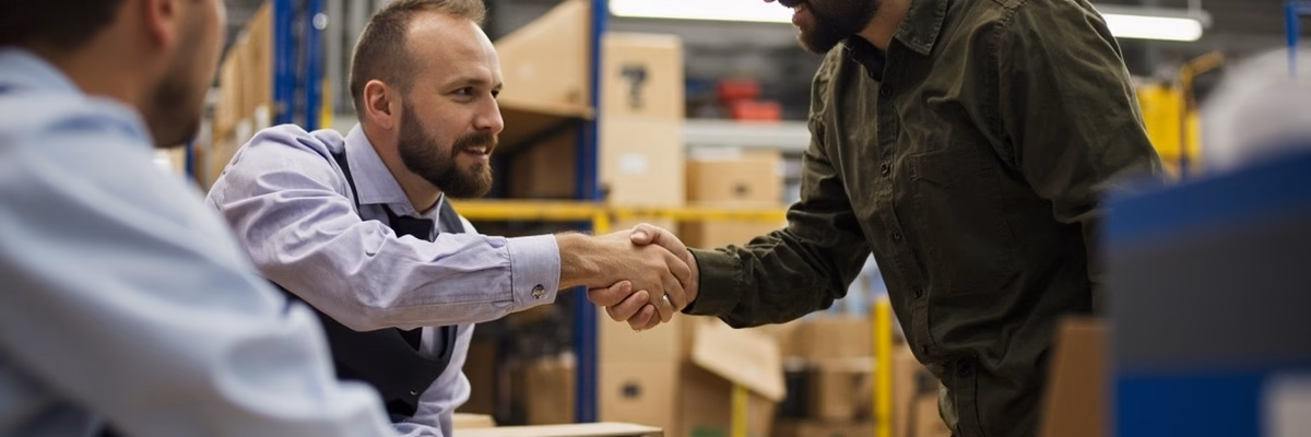 Wholesale buyer signing contract with balloon manufacturer