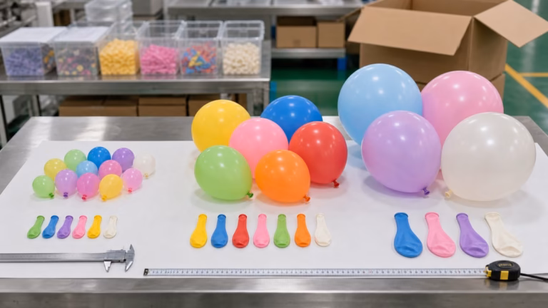 Latex balloon size chart wholesale 5 inch 10 inch 12 inch