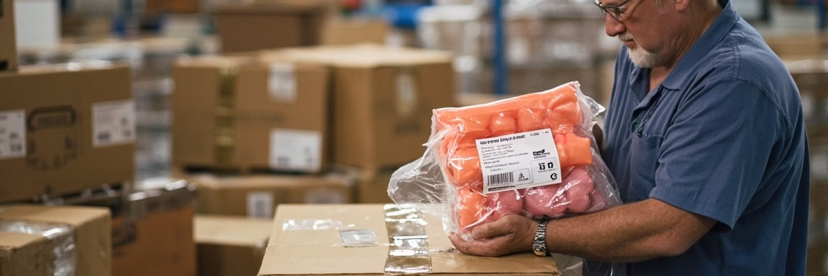 Pre-shipment water balloon video check for export order