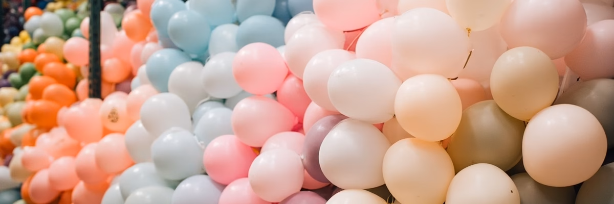 Pastel balloon warehouse inventory wholesale
